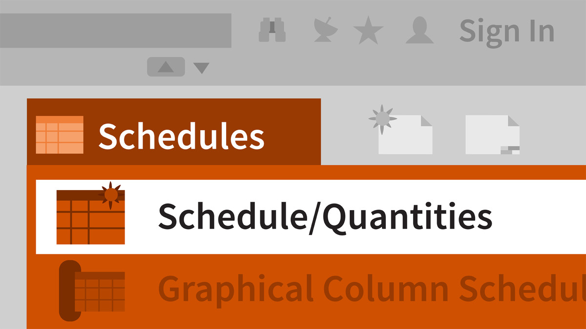 Revit Schedules