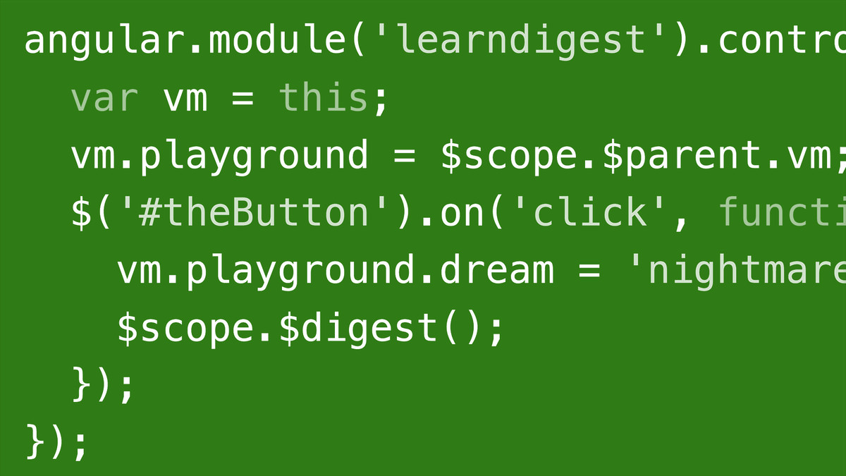 AngularJS: Scope and Digest