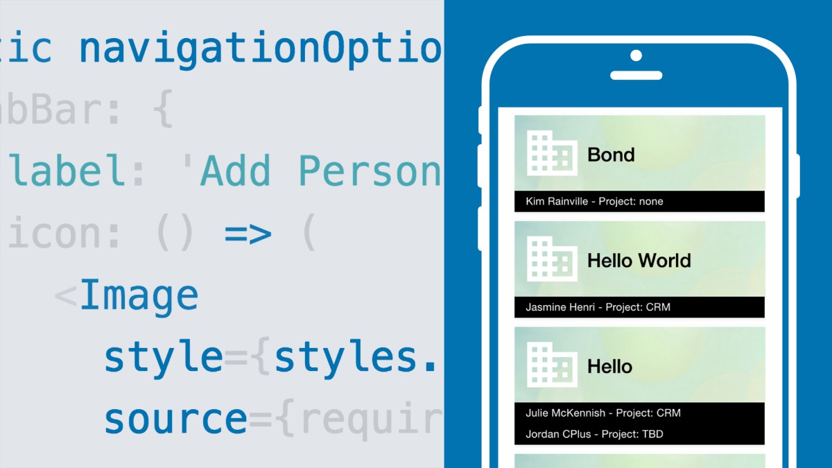 با React Native یک برنامه CRM موبایل ایجاد کنید
