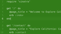 Learning Sinatra
