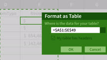 Creating a Basic Dashboard in Excel 2016