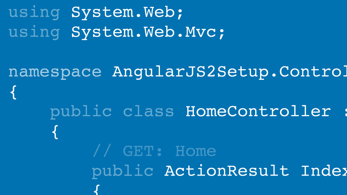 Angular2 for .NET Developers