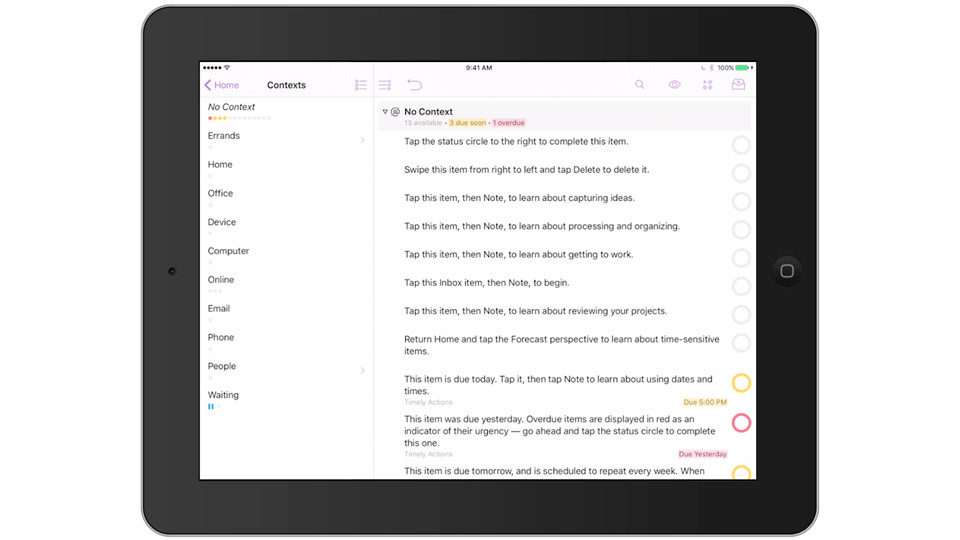 آموزش ضروری OmniFocus برای iOS