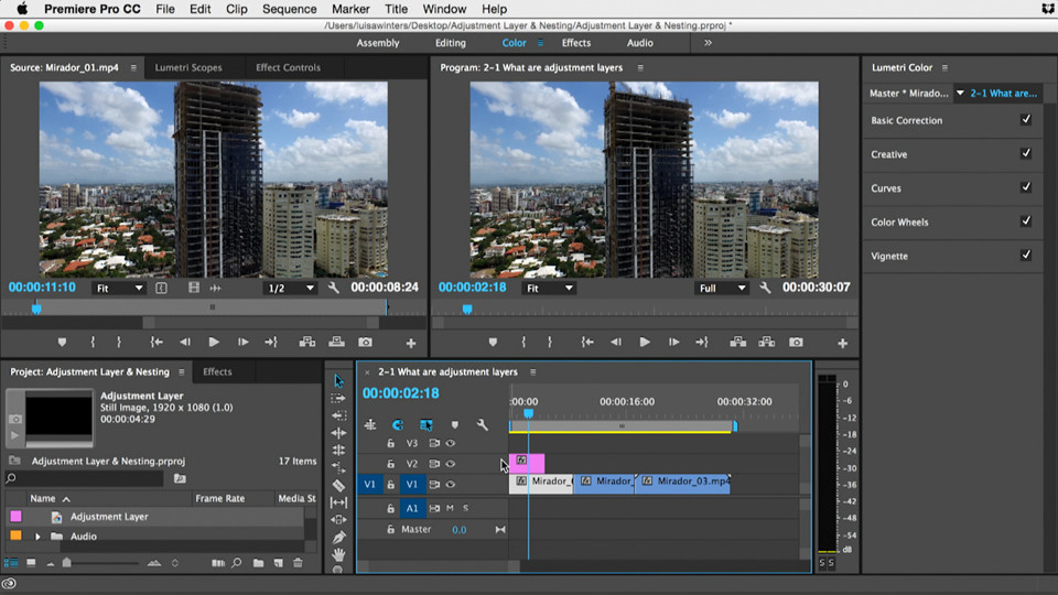 Premiere Pro Guru: Adjustment Layers and Nesting