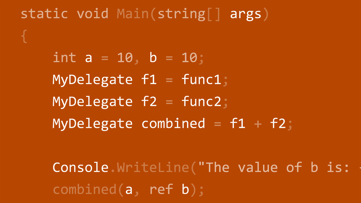 C#: Delegates, Events and Lambdas (2015)