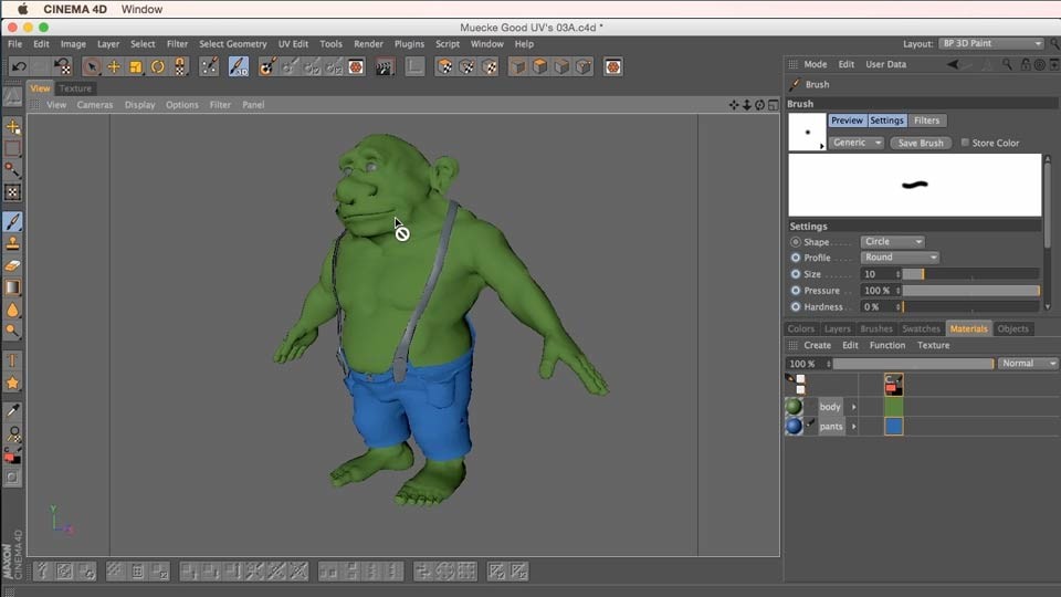 آموزش Bodypaint در Cinema 4D