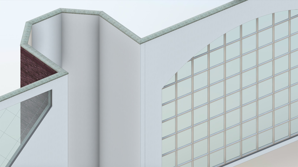 ساخت دیوارهای پرده با Revit