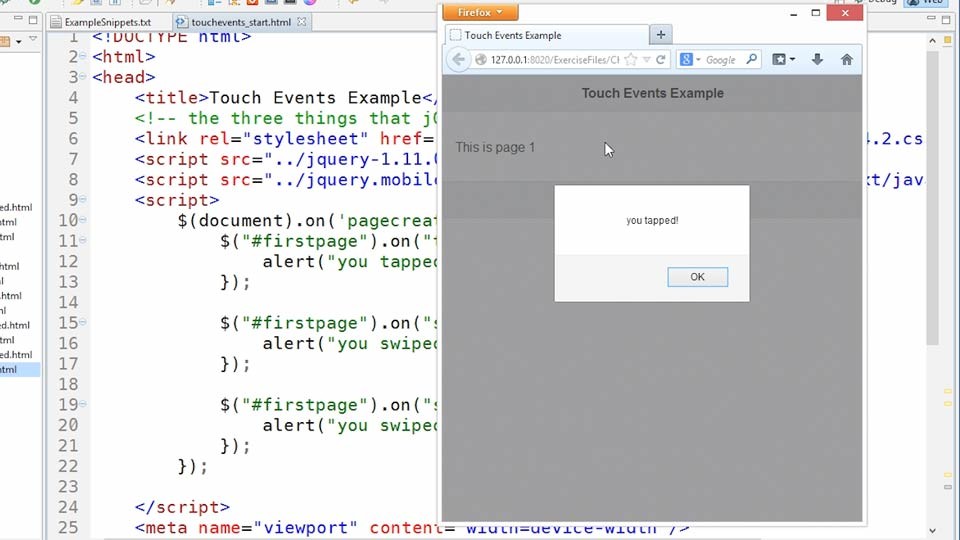 آموزش ضروری jQuery Mobile