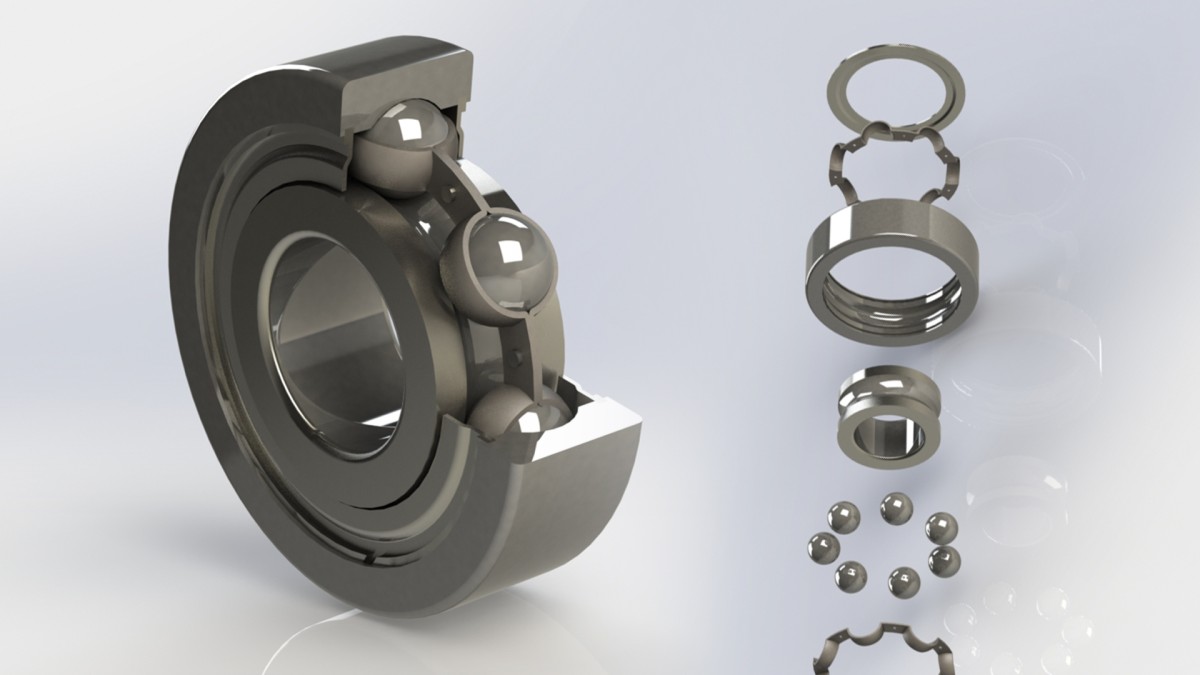 SOLIDWORKS: طراحی بلبرینگ