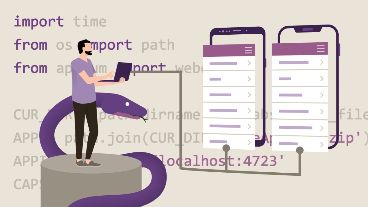 تست اتوماسیون با پایتون: 7 اتوماسیون موبایل با Appium