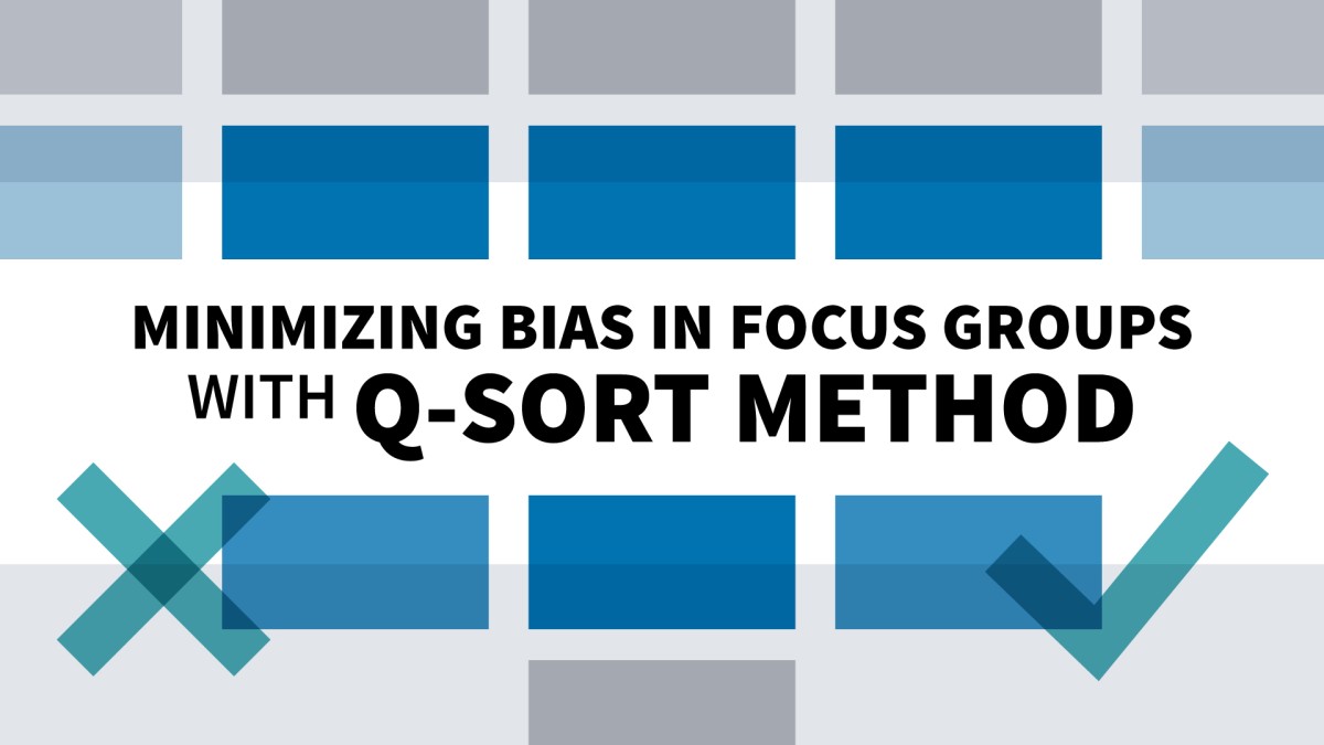 به حداقل رساندن تعصب در گروه های متمرکز با روش q-sort