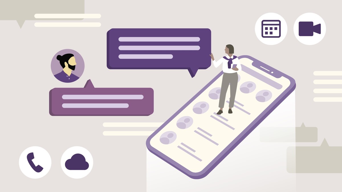 آموزش اپلیکیشن موبایل مایکروسافت تیمز